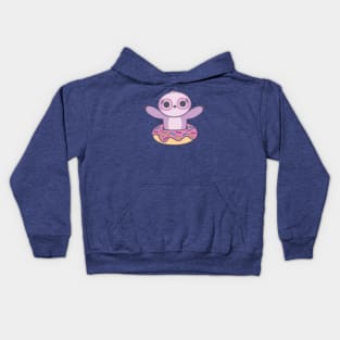 Donut Sloth Kids Hoodie